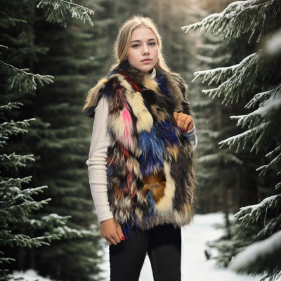 Kolsuz Hakiki Deri Ceket - Siyah