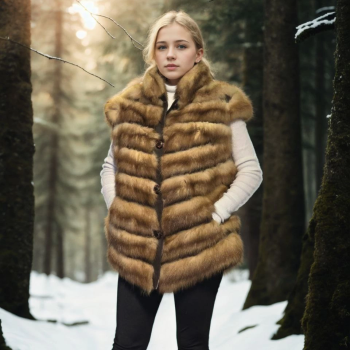 Kolsuz Hakiki Kürk - Kahve -