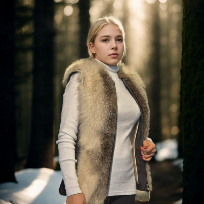 Kolsuz Hakiki Yelek - Fuşya -