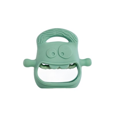 Koyu Yeşil Bebek Silikon Diş Kaşıyıcı 