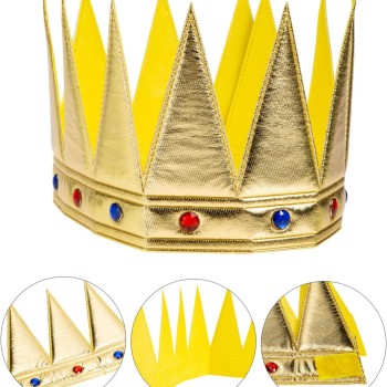 Kral Kraliyet Tacı Yetişkin Çocuk Uyumlu