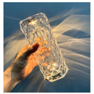 Kristal LED Kumandalı Ve Dokunmatik Masa Lambası 