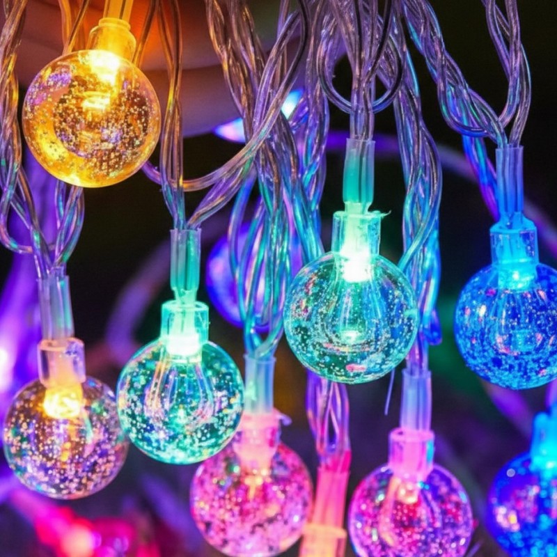 Kristal Top Gün Işığı Dekoratif Işık 5 Metre 28 LED 