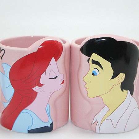 Küçük Deniz Kızı Ariel Ve Prens Eric Çift Kupa Bardak Seti 