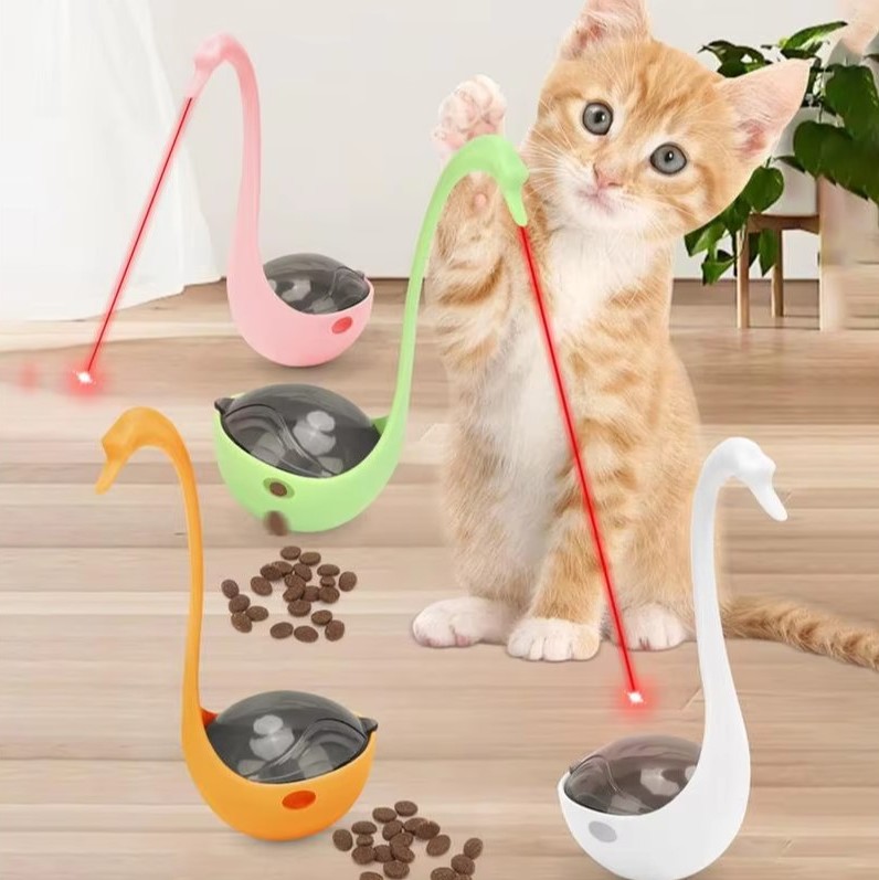 Kuğu Şeklinde Lazerli Kedi Oyuncağı