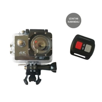Kumandalı 4K Wi-Fi Aksiyon Kamerası 