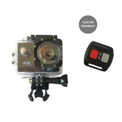 Kumandalı 4K Wi-Fi Aksiyon Kamerası 