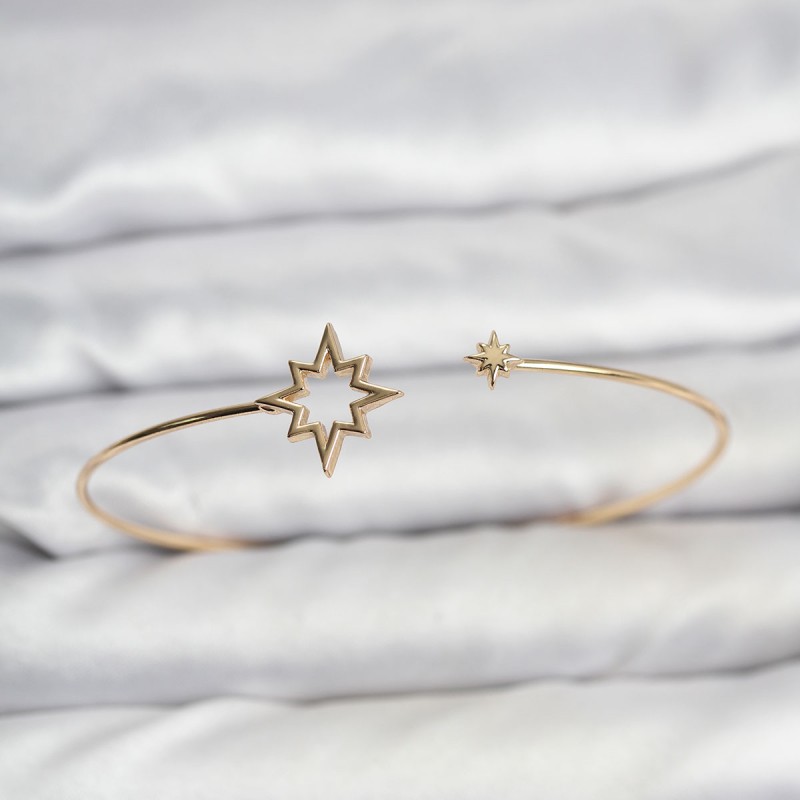 Kutup Yıldızı Model Gold Renk Bileklik