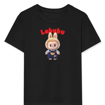 Labubu   Baskılı T-Shirt - Beyaz -