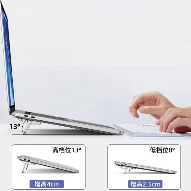 Laptop Standı 2 Kademeli Yükseltme Ayarlı - 2 Adet