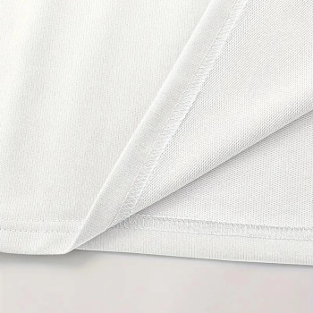 LB Baskılı Ön Arka Oversize Bisiklet Yaka Kısa Kol T-shirt - Beyaz -