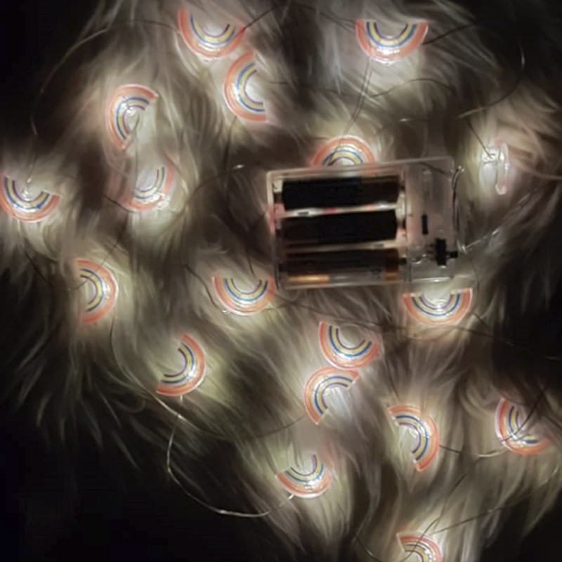 Led Işıklı Gökkuşağı Dekoratif İp