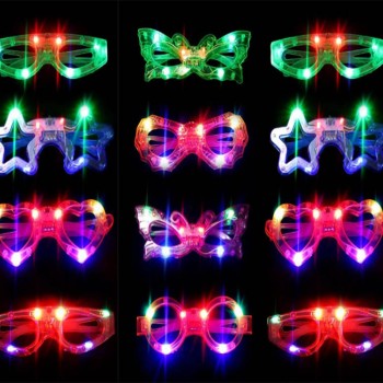 Led Işıklı Yanar Söner Parti Gözlüğü Seti 12 Adet