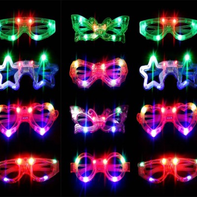 Led Işıklı Yanar Söner Parti Gözlüğü Seti 12 Adet