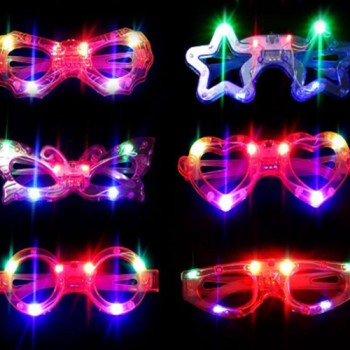 Led Işıklı Yanar Söner Parti Gözlüğü Seti 6 Adet