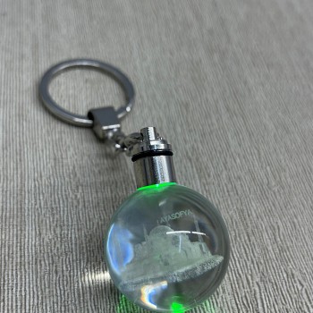 Ledli Ayasofya Tasarımı Kristal Anahtarlık 