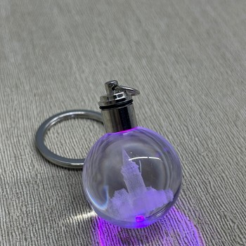 Ledli Galata Kulesi Tasarımlı Kristal Anahtarlık 