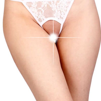 Leyna Beyaz Özel Bölgesi Açık Fantazi String TM1163