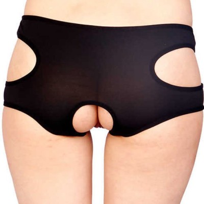 Leyna Siyah Özel Bölgesi Açık Fantazi Külot TM1154