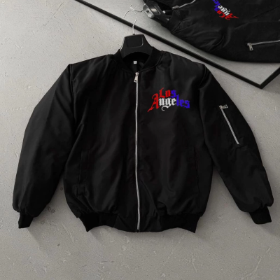 Los Angeles Siyah Bomber Mont –  -
