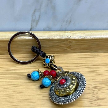 Mantra Çarkı Şans Anahtarlık 