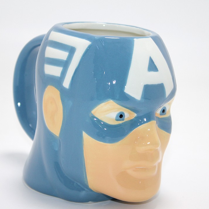 Marvel Captain America (Kaptan Amerika) 3D Kabartmalı  Kupa Bardak 