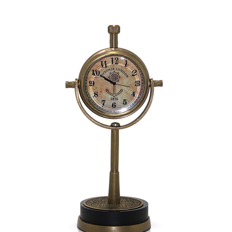 Masa Üstü Pirinç Saat Model 4