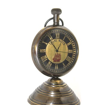 Masa Üstü Pirinç Saat Model 5