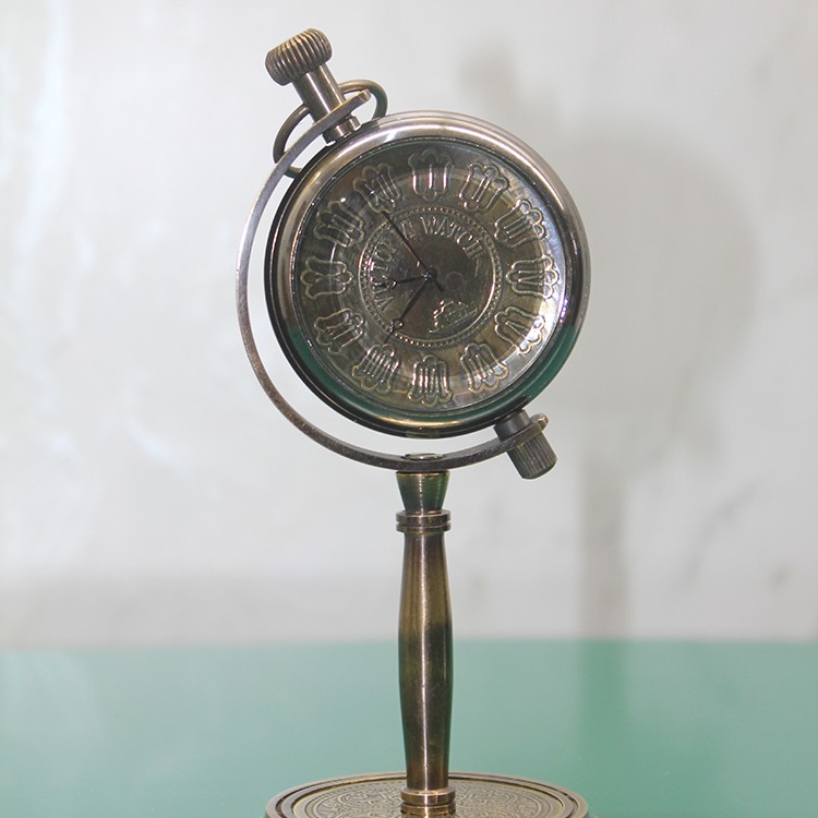 Masa Üstü Pirinç Saat Model 6