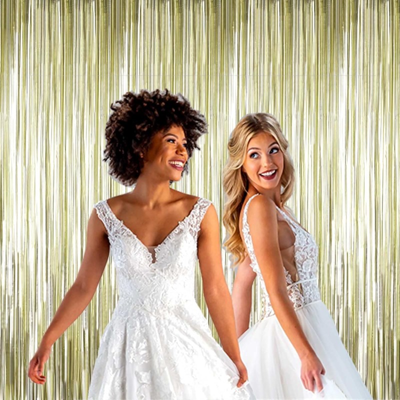 Mat Altın Püsküllü Kapı Perdesi 