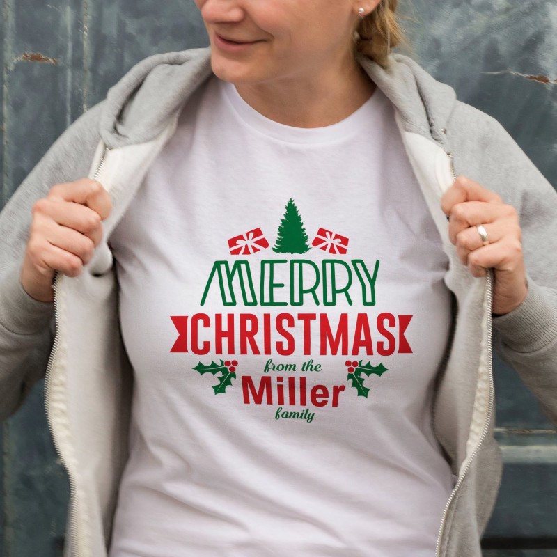 MERRY CHRISTMAS from the Miller Baskılı T-shirt - Beyaz -