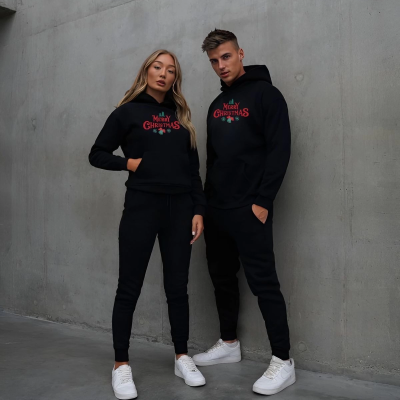 Merry Chrıstmas Sweatshirt  Hodie - Siyah -