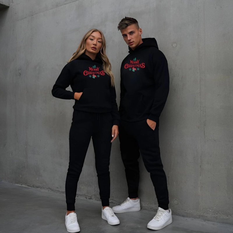 Merry Chrıstmas Sweatshirt  Hodie - Siyah -