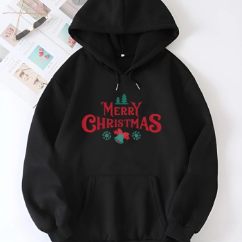 Merry Chrıstmas Sweatshirt  Hodie - Siyah -