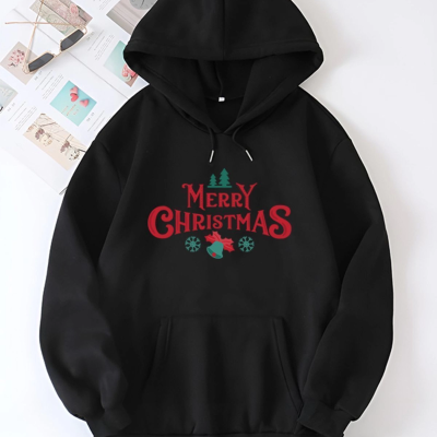 Merry Chrıstmas Sweatshirt  Hodie - Siyah -