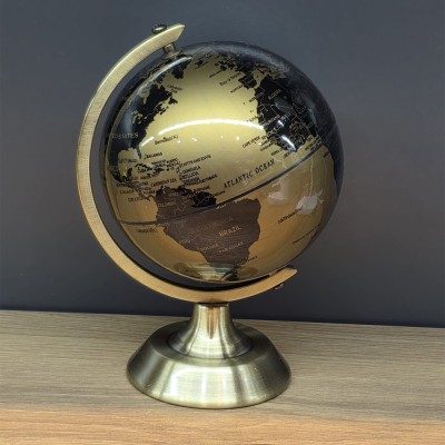 Metal Ayaklı Gold Dünya Küresi