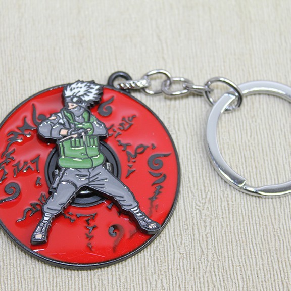 Metal Dönen Anime Figür Anahtarlık 