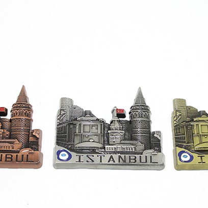 Metal İstanbul Temalı Yöresel Magnet Model 3 