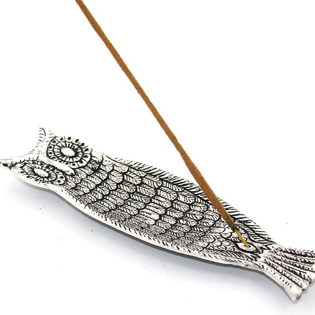 Metal Kayık Baykuş Tasarımı Tütsülük Model 1 