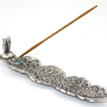 Metal Kayık Baykuş Tasarımı Tütsülük Model 2 