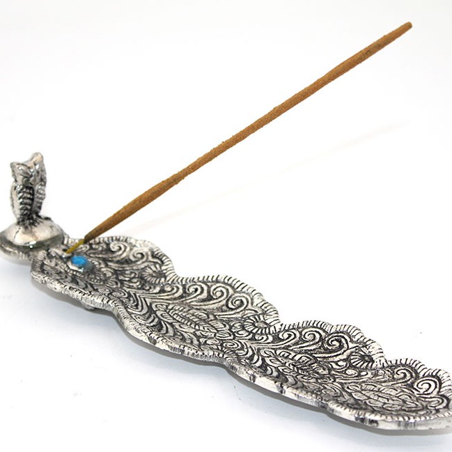 Metal Kayık Baykuş Tasarımı Tütsülük Model 2 