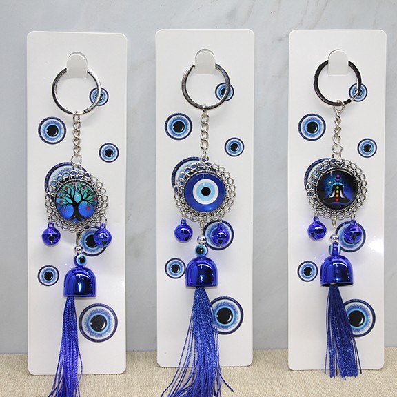 Metal Nazar Boncuğu Anahtarlık 