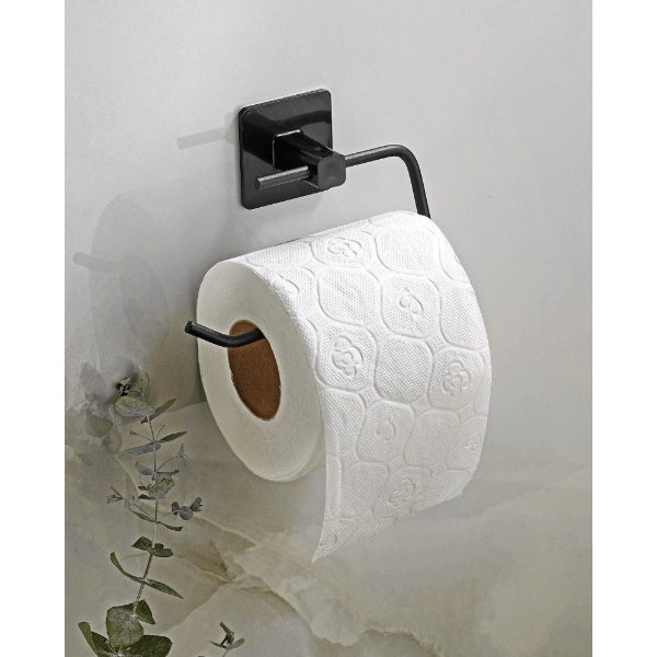 Metal Siyah Tuvalet Kağıtlığı 
