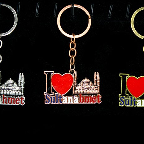 Metal Sultanahmet Anahtarlık (I Love Sultanahmet)
