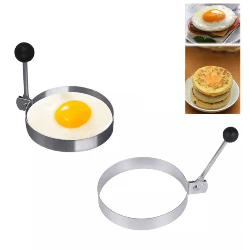 Metal Yuvarlak Omlet Krep Kalıbı