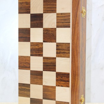 Mıknatıs Taşlı Ahşap Katlanabilir Kutulu Satranç Oyunu 40 Cm 