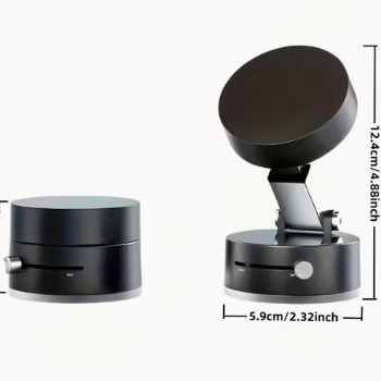 Mıknatıslı Katlanabilir Telefon Tutucu - Torpido ve Cam Uyumlu