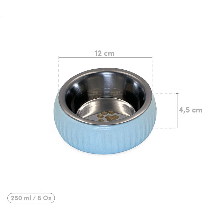 Mikopet Organik Seramik Mama Kabı Mavi