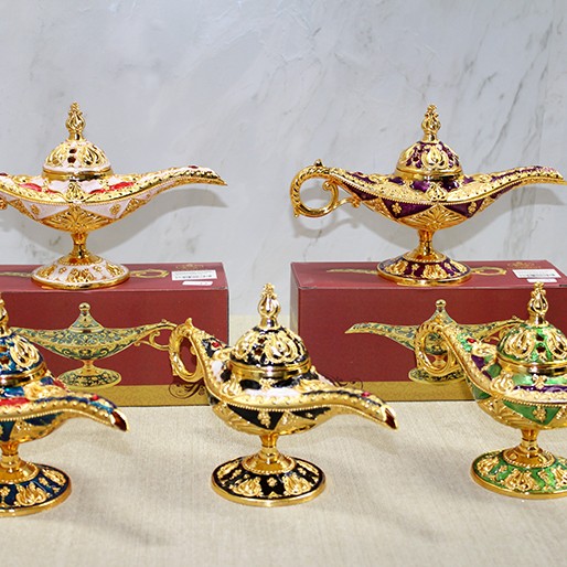 Mineli Metal Alaaddin Lambası Model 5