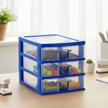 Mini 3 Çekmeceli Komidin Organizer 